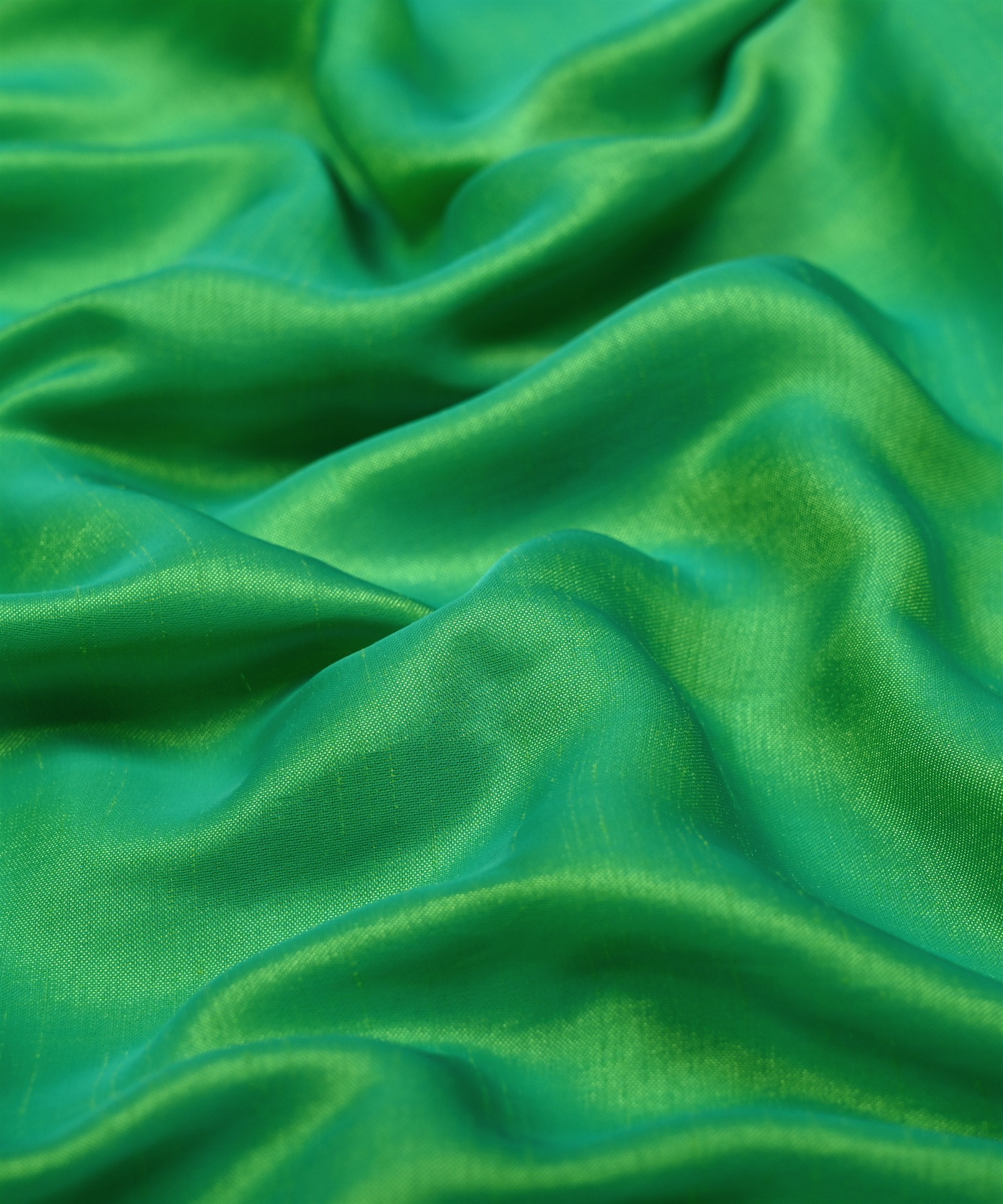 Light Green Plain Dyed Two Tone Satin Silk Fabric