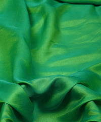 Light Green Plain Dyed Two Tone Satin Silk Fabric