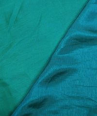 Light Teal Plain Dyed Two Tone Satin Silk Fabric