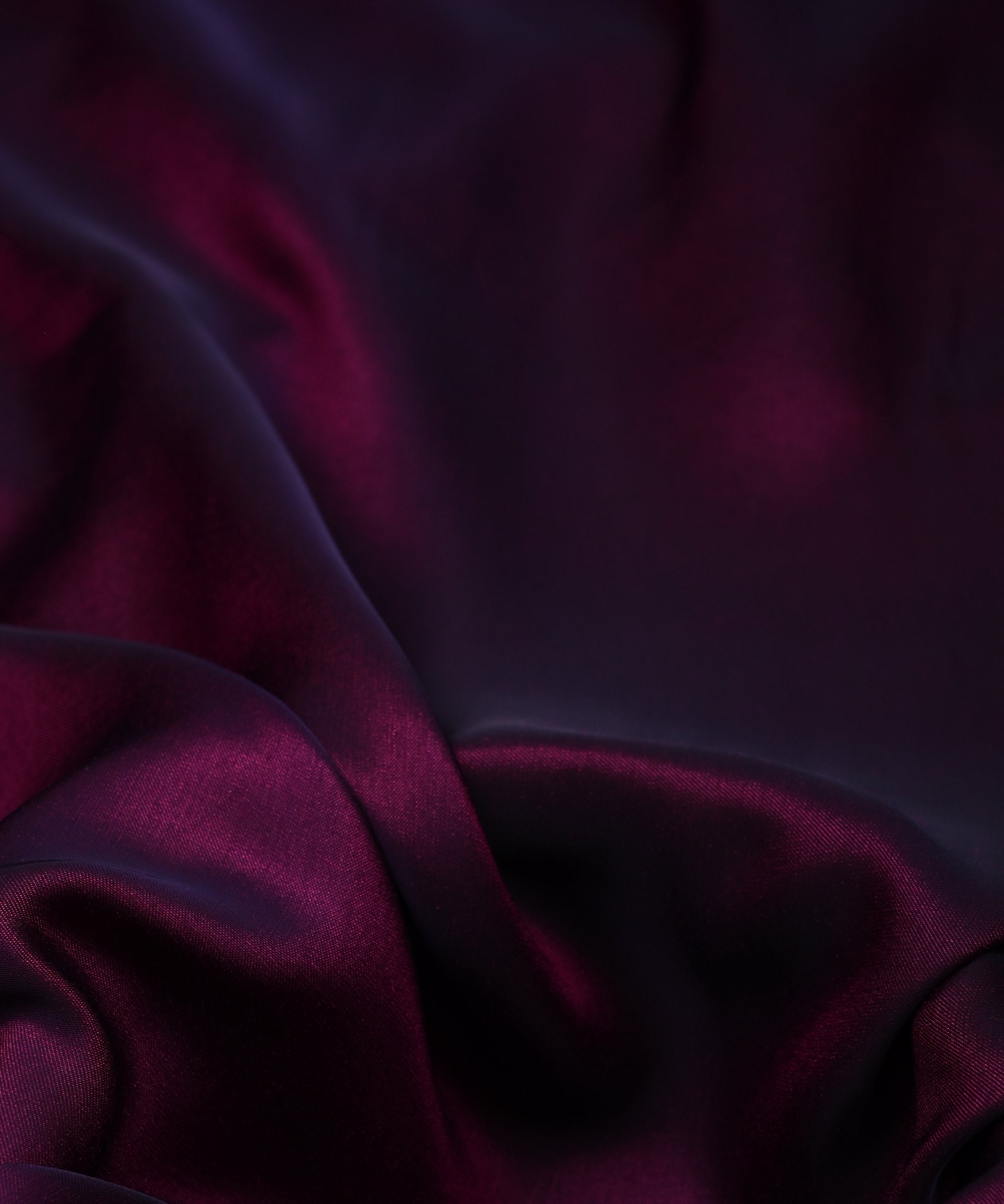 Magenta Plain Dyed Two Tone Satin Silk Fabric