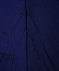 Navy Blue Plain Dyed Two Tone Satin Silk Fabric
