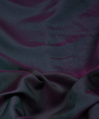 Pine Green Plain Dyed Two Tone Satin Silk Fabric