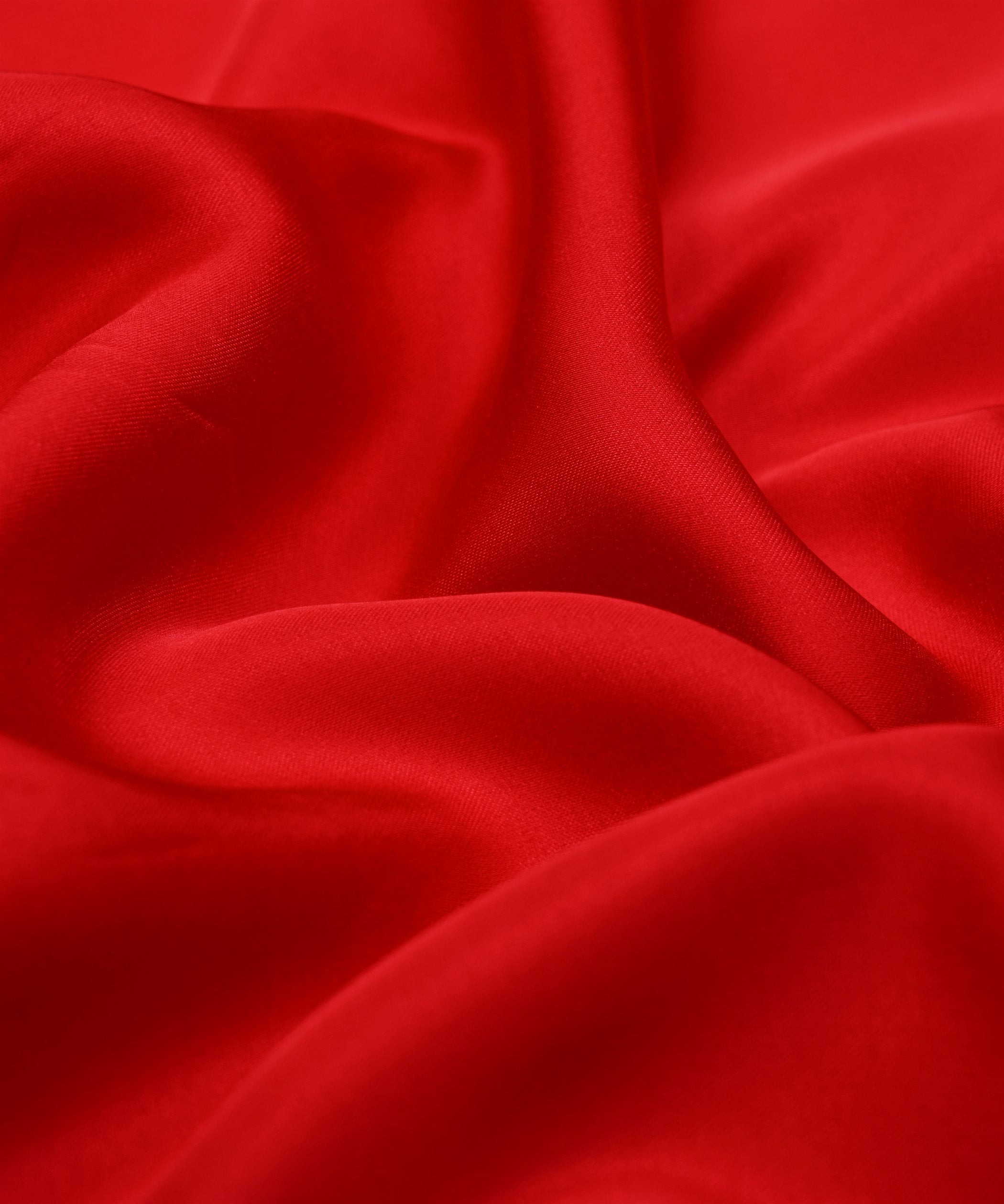 Red Plain Dyed Two Tone Satin Silk Fabric