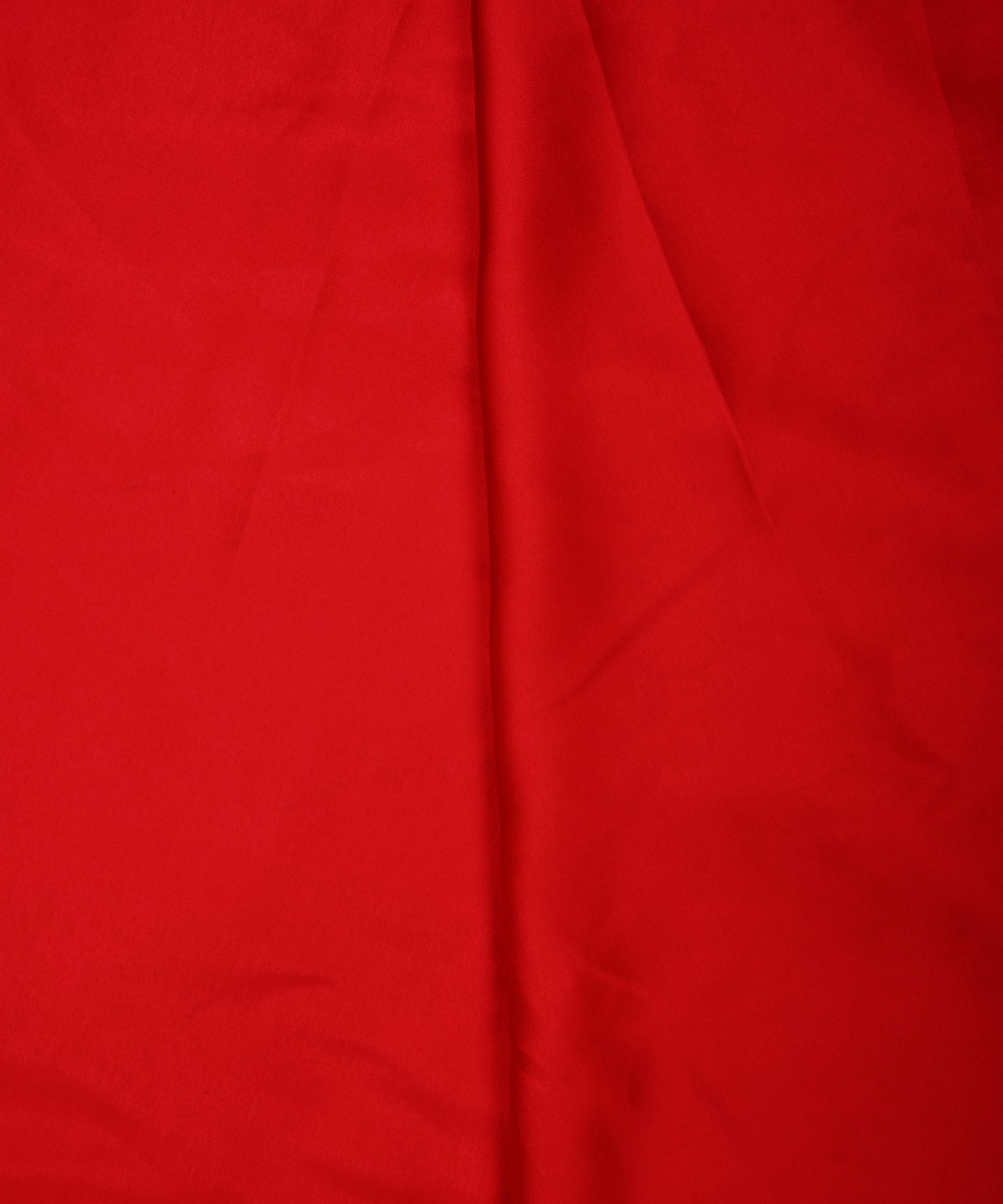 Red Plain Dyed Two Tone Satin Silk Fabric