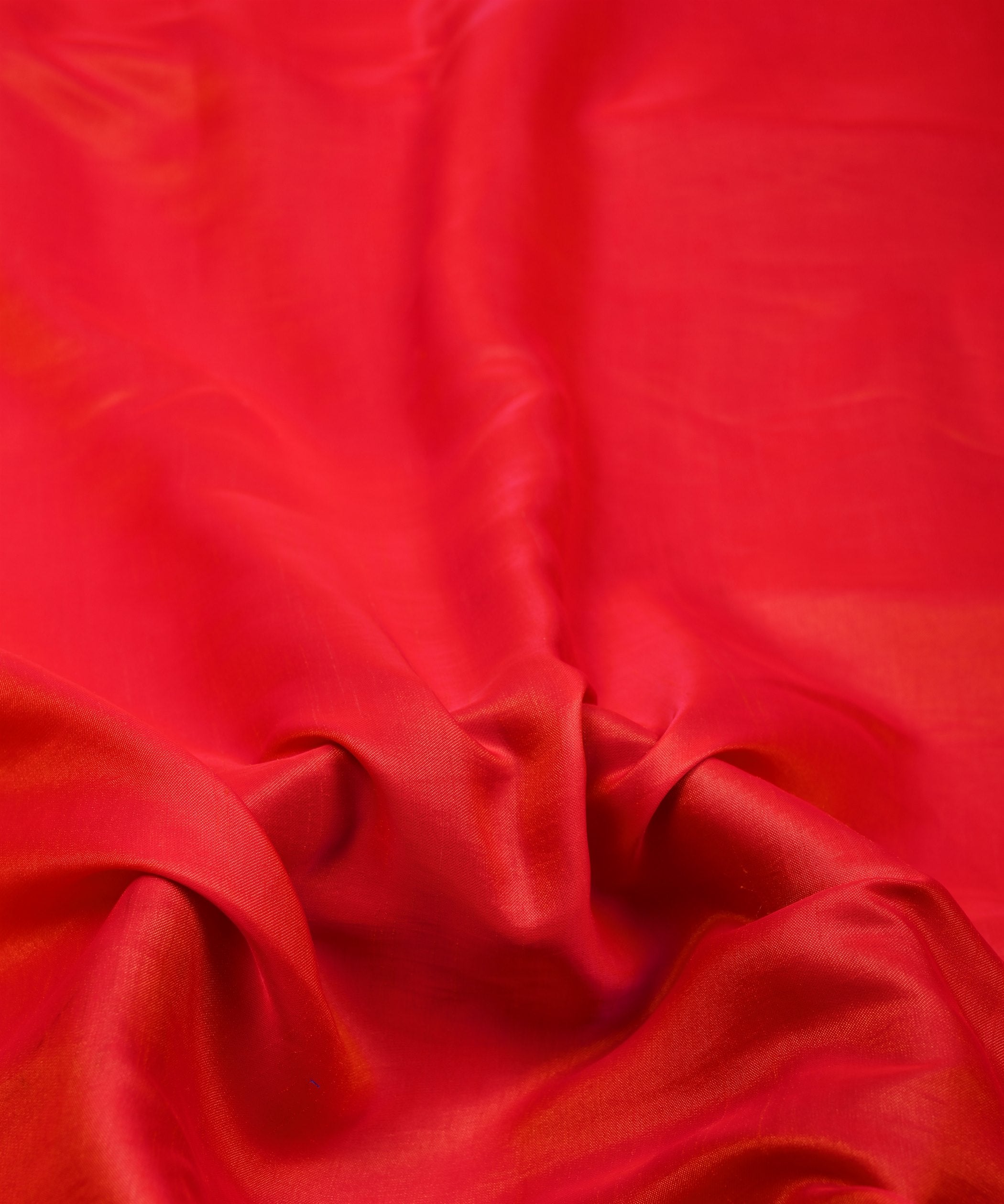 Reddish Pink Plain Dyed Two Tone Satin Silk Fabric