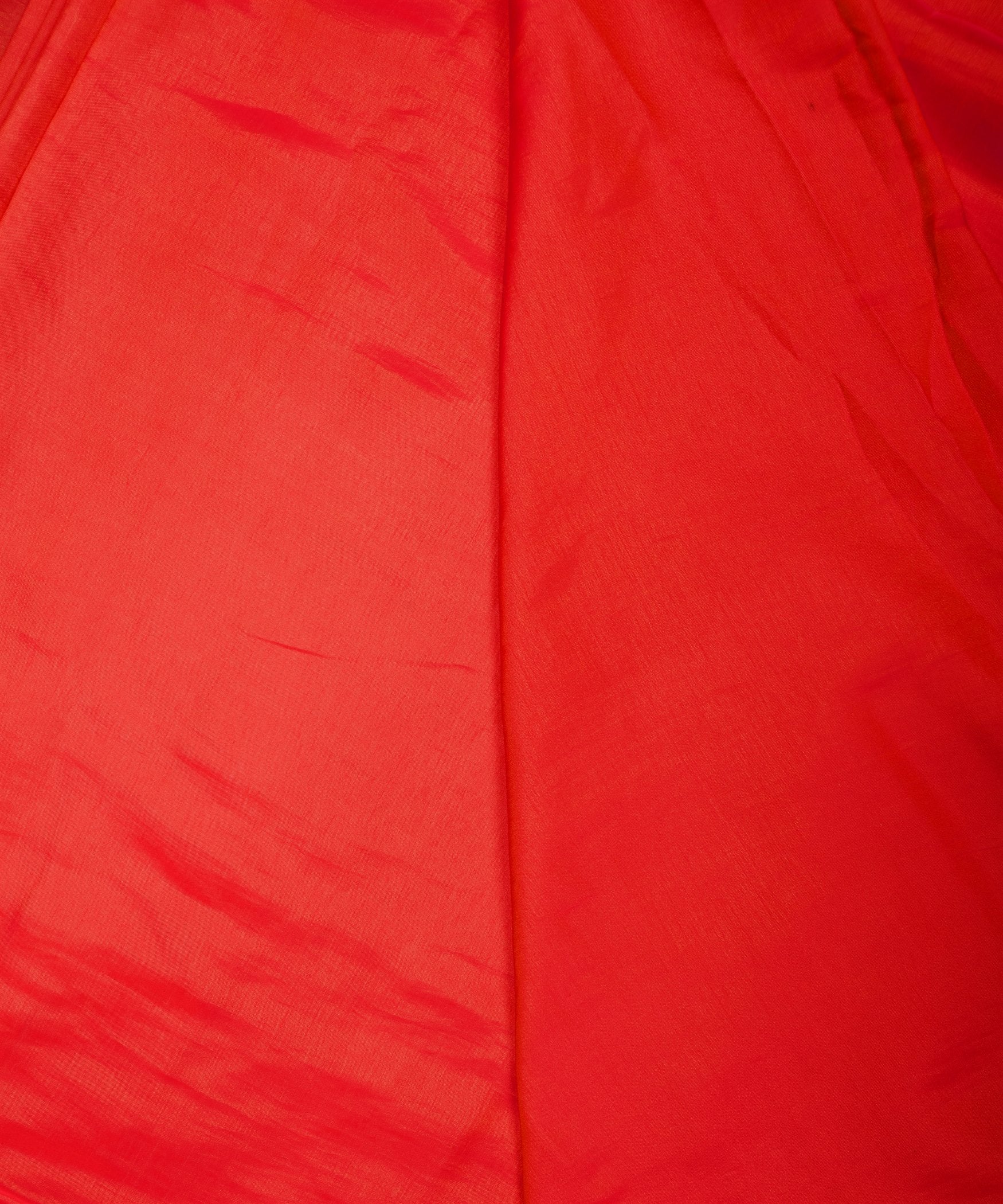 Reddish Pink Plain Dyed Two Tone Satin Silk Fabric