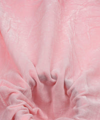 Baby Pink Plain Dyed Velvet Fabric