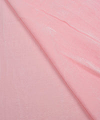 Baby Pink Plain Dyed Velvet Fabric