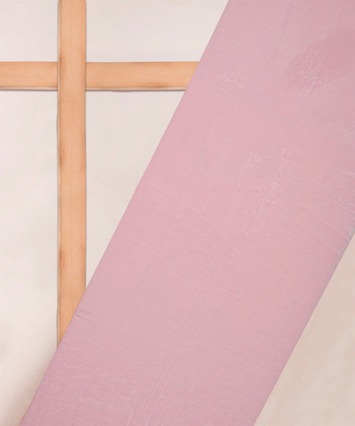 Baby Pink Plain Dyed Velvet Fabric