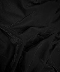 Black Plain Dyed Velvet Fabric