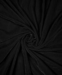 Black Plain Dyed Velvet Fabric