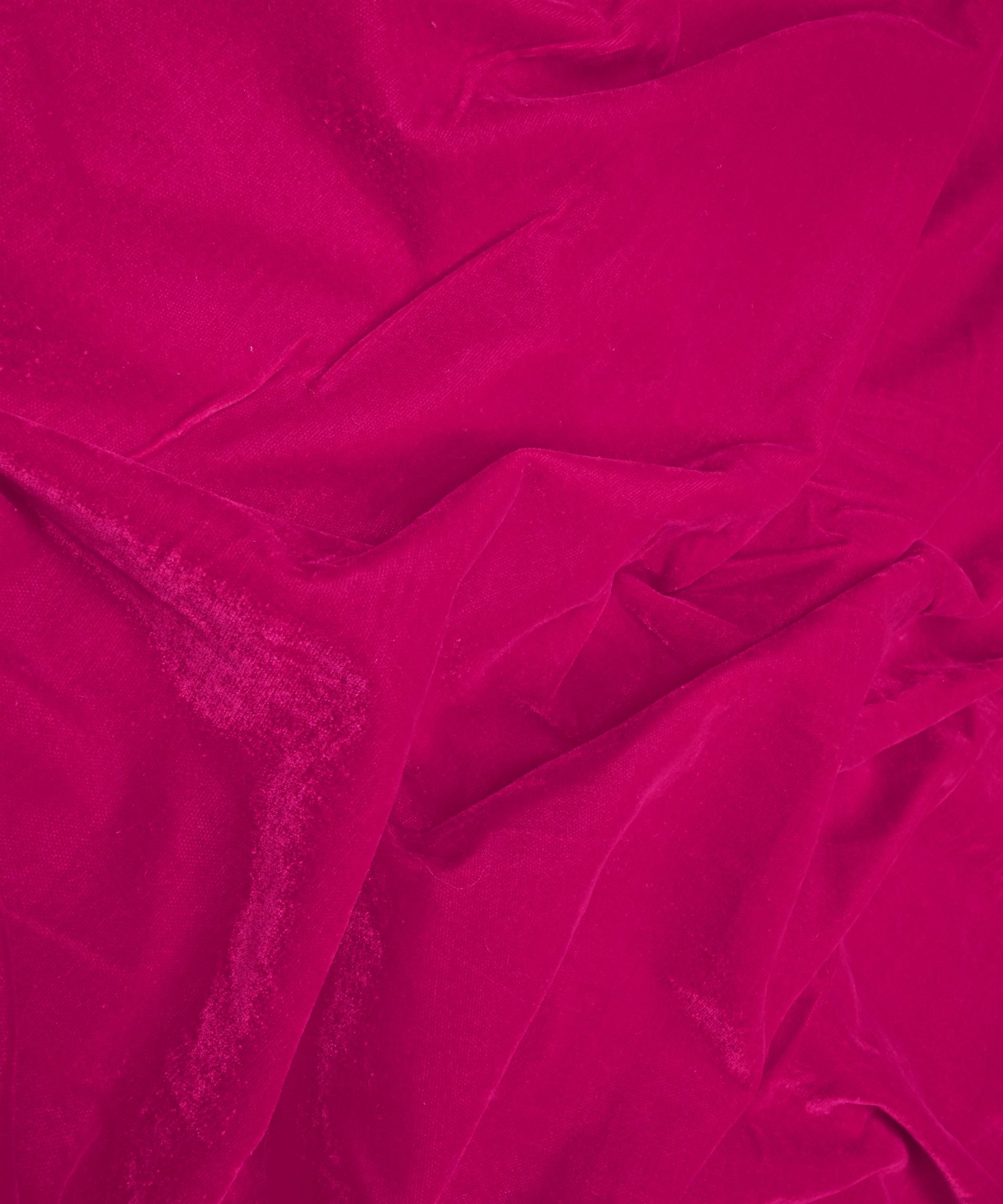 Rani Plain Dyed Velvet Fabric