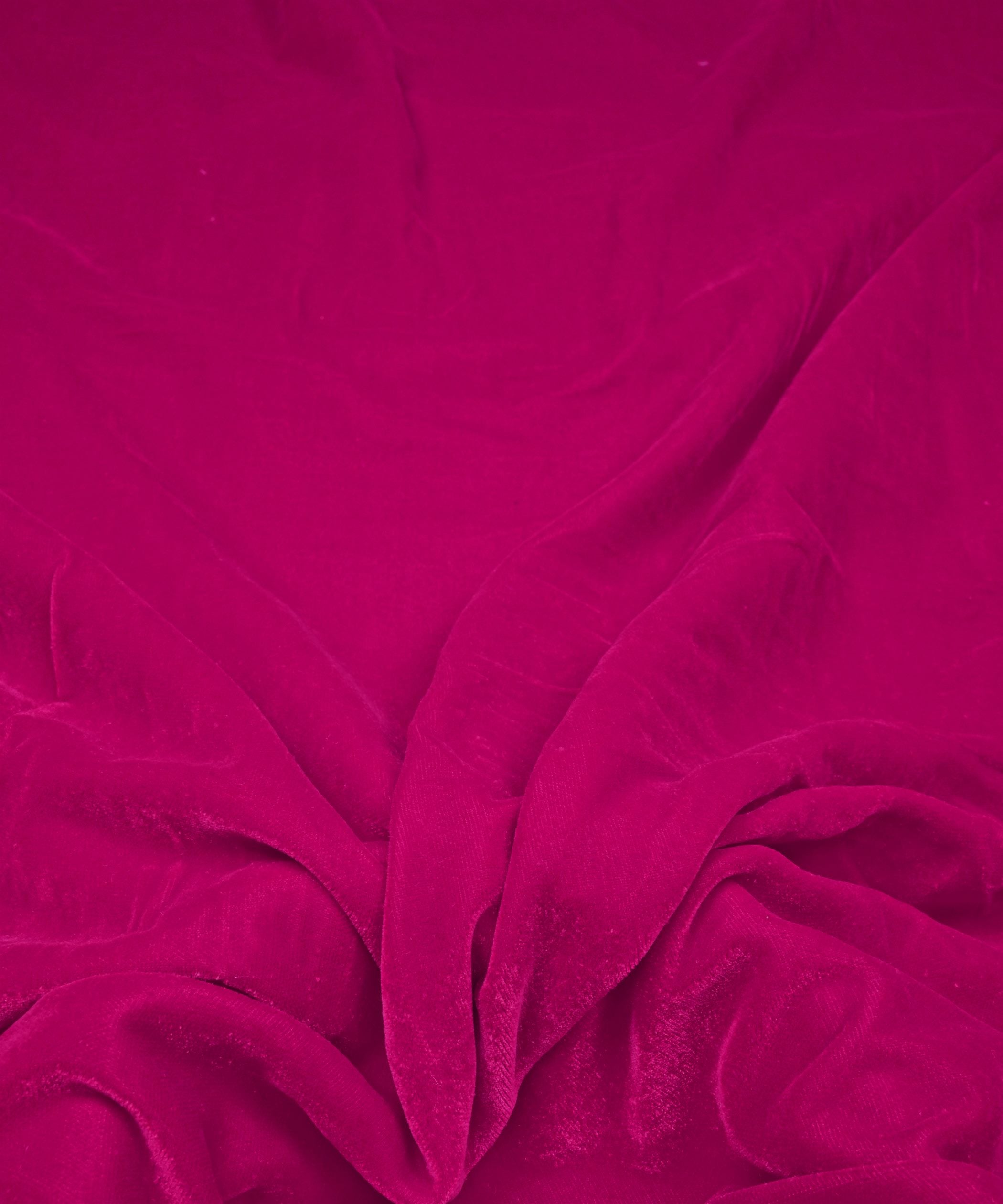 Rani Plain Dyed Velvet Fabric