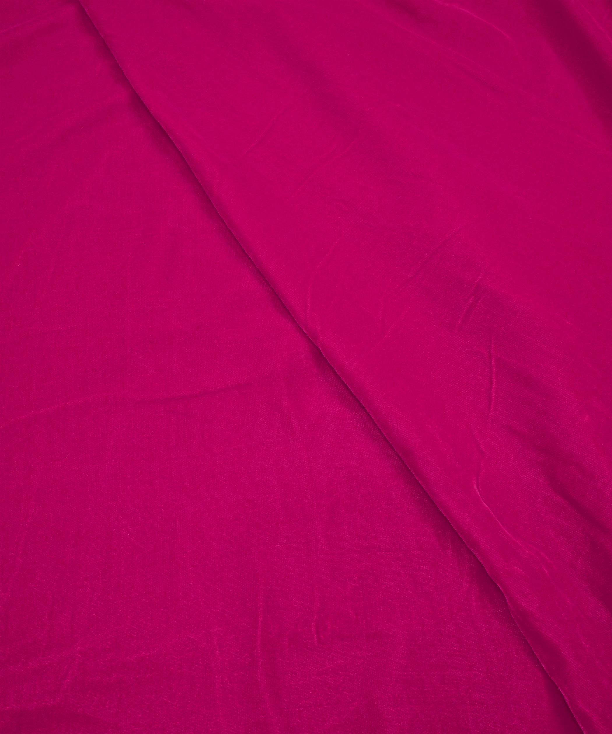 Rani Plain Dyed Velvet Fabric