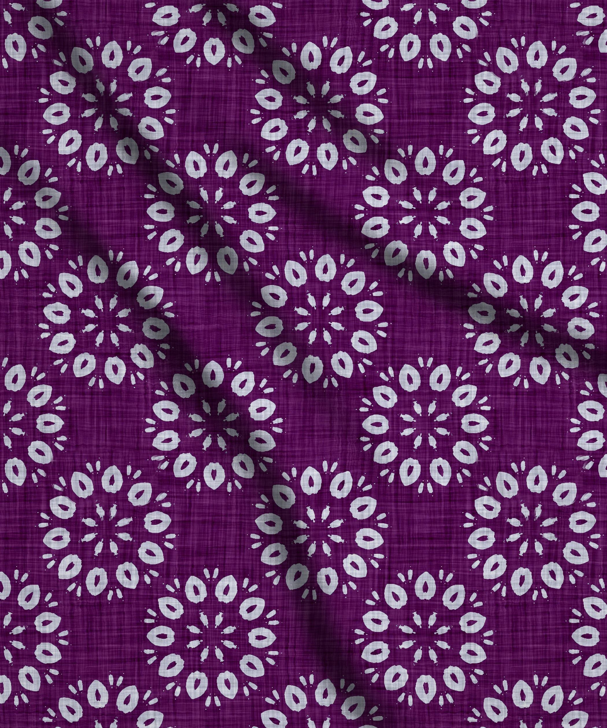 Violet-Batik Print
