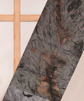 Weightless Shibori Fabric with Satin Border