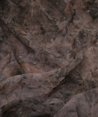 Dark Grey Weightless Fabric with Shibori and Thread Lines