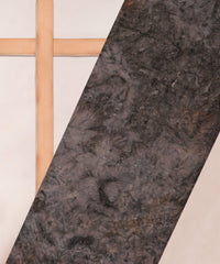 Dark Grey Weightless Fabric with Shibori and Thread Lines