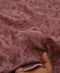 Onion Pink Weightless Fabric with Shibori and Thread Lines