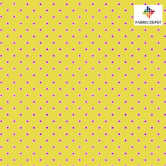 Yellow And Pink Bandhani Print