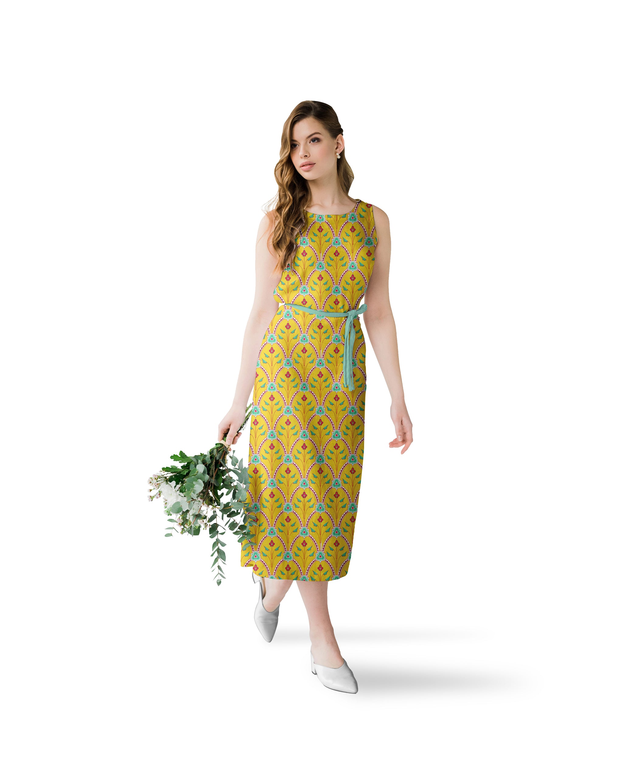 Yellow Classic Floral Print