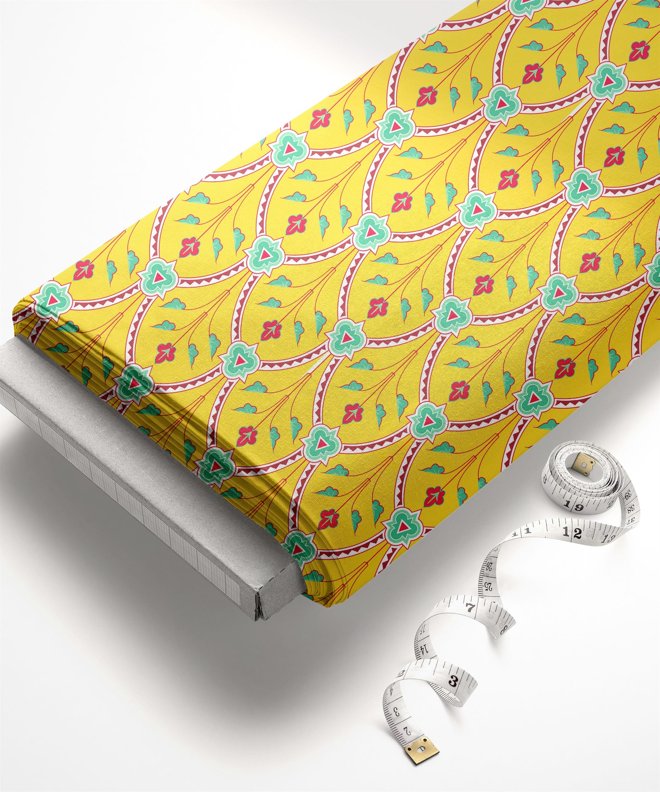 Buy Yellow Classic Floral Print Online at Wholesale Prices | – Fabric Depot