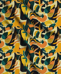 Yellow-Forest Abstract Print
