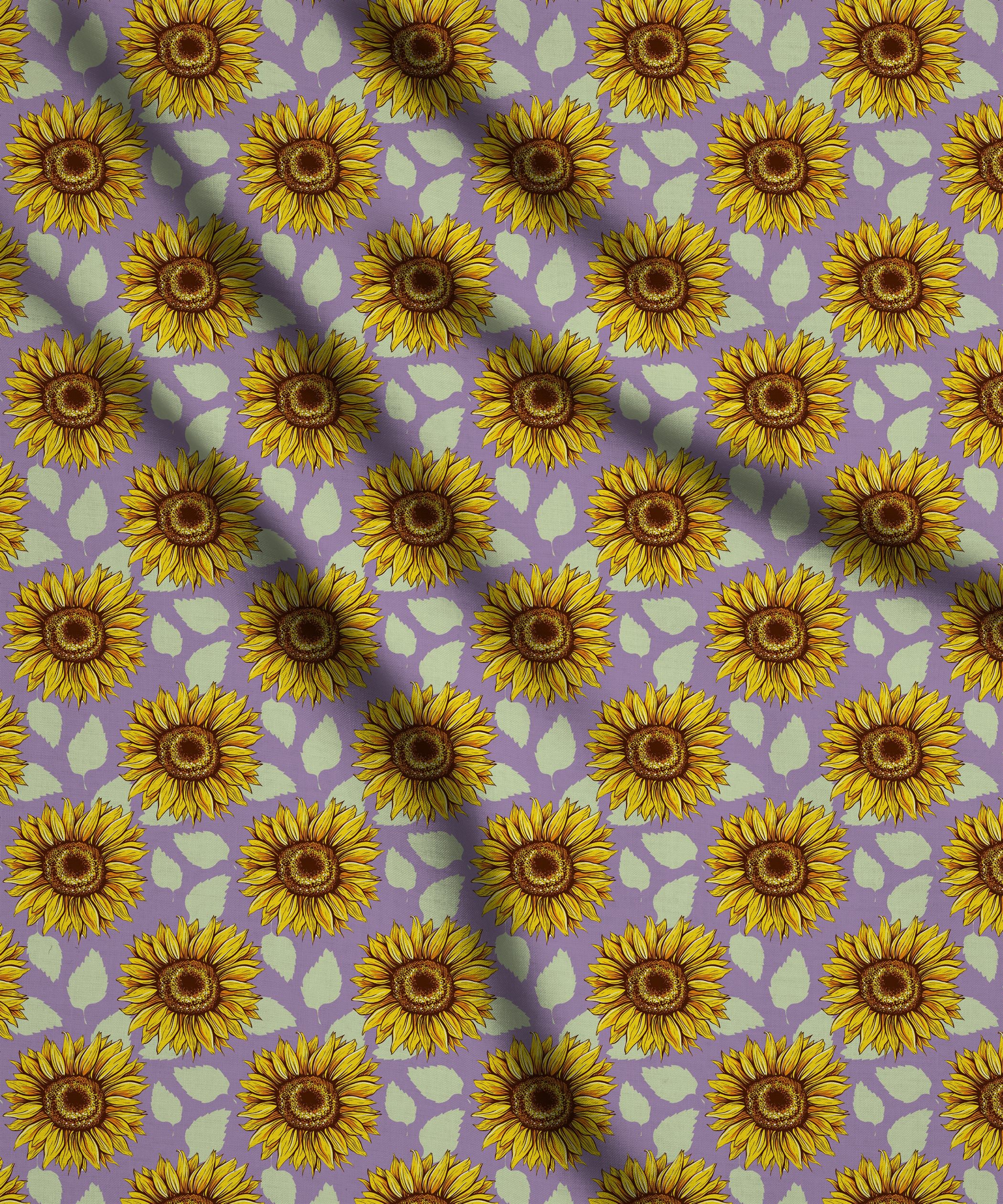 Yellow-Sun Flower Print