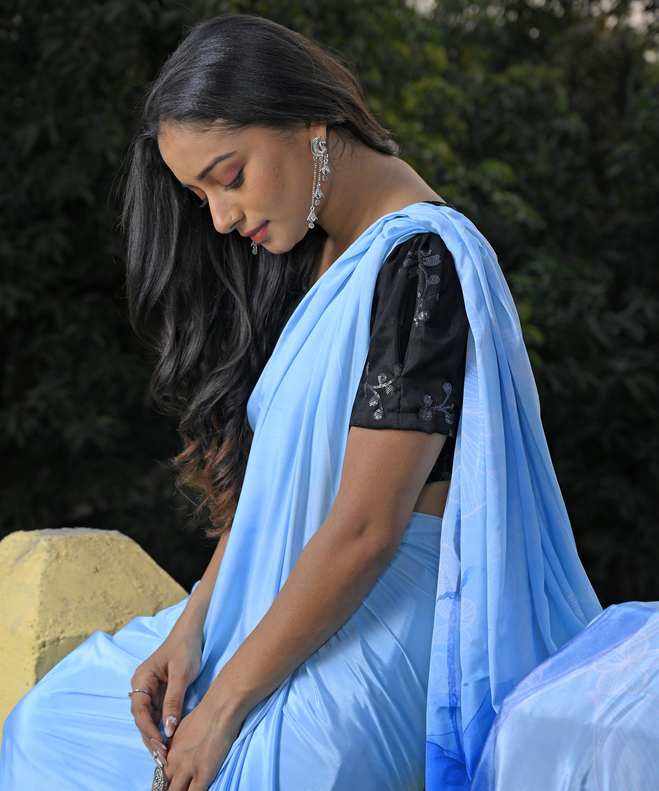 Pre-Draped Ready To Wear Designer Saree With Pocket