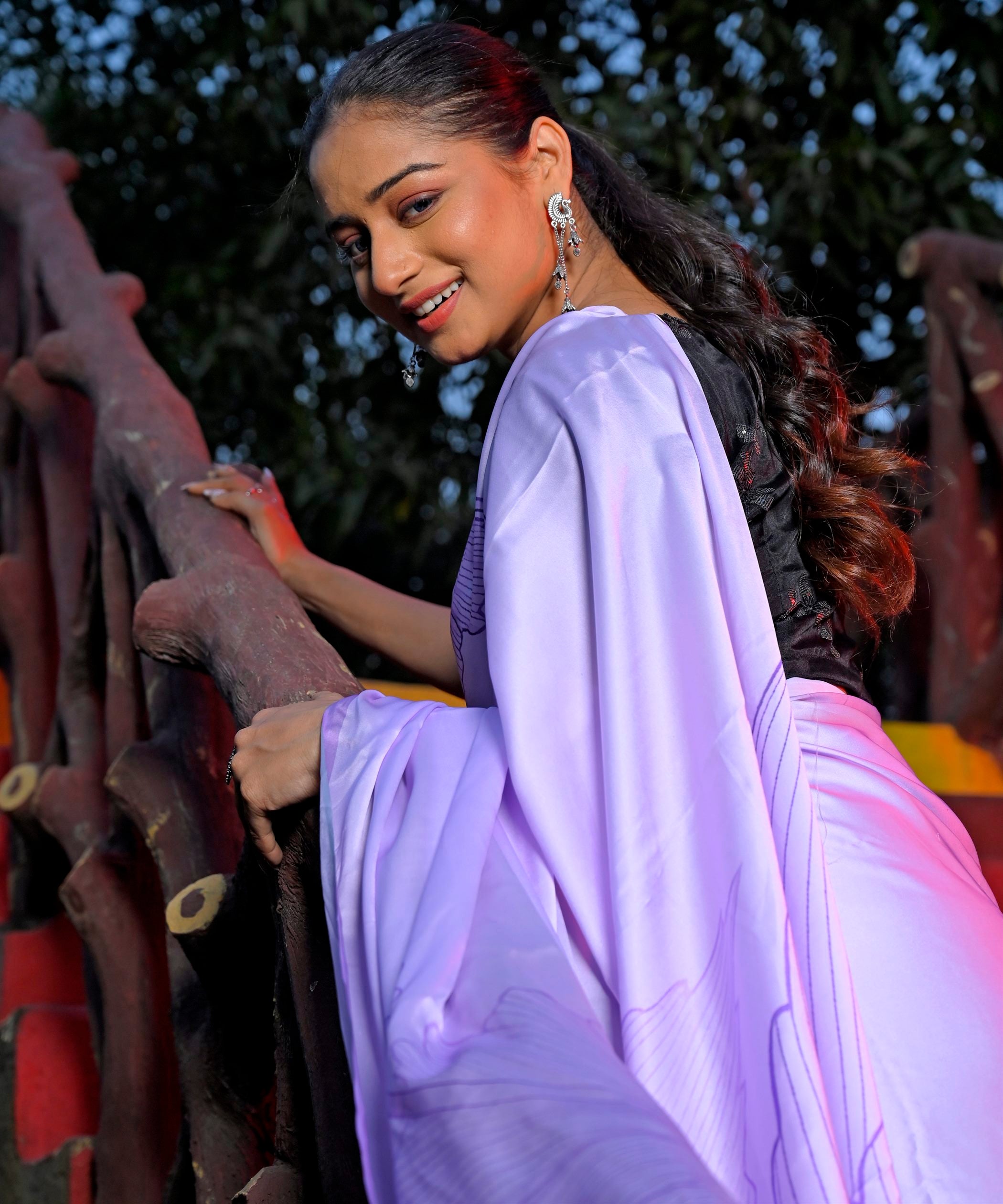 Pre-Draped Ready To Wear Designer Saree With Pocket