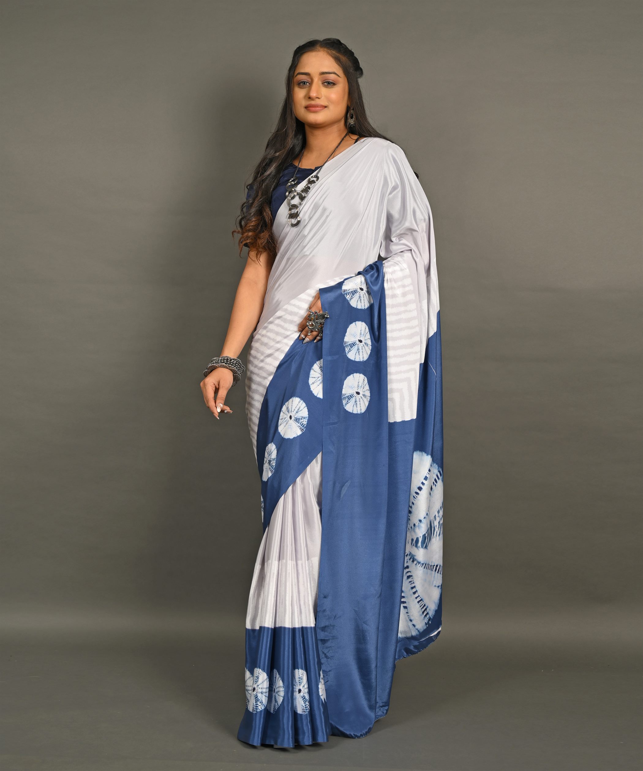 Pre-Draped Ready To Wear Designer Saree With Pocket
