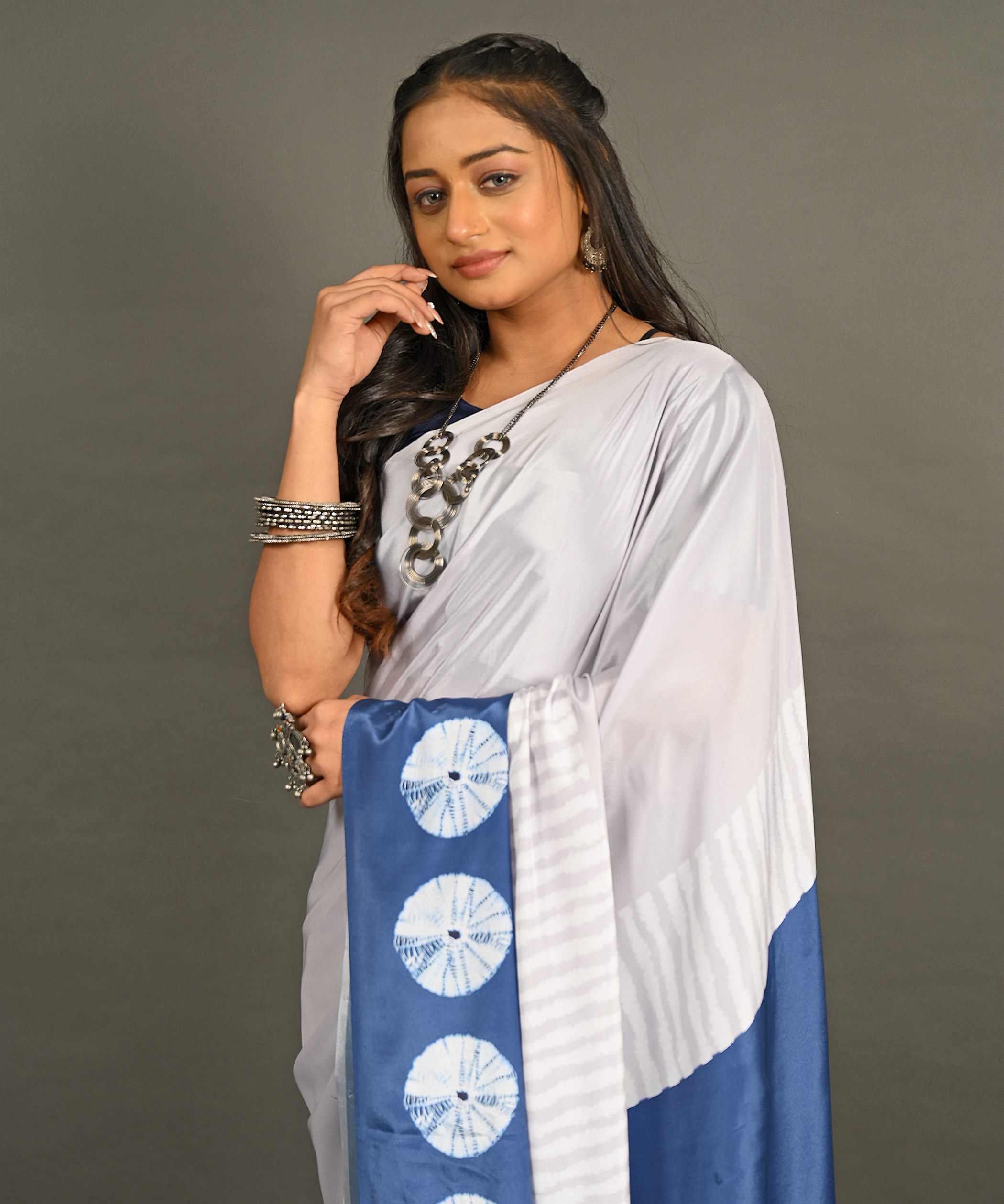 Pre-Draped Ready To Wear Designer Saree With Pocket