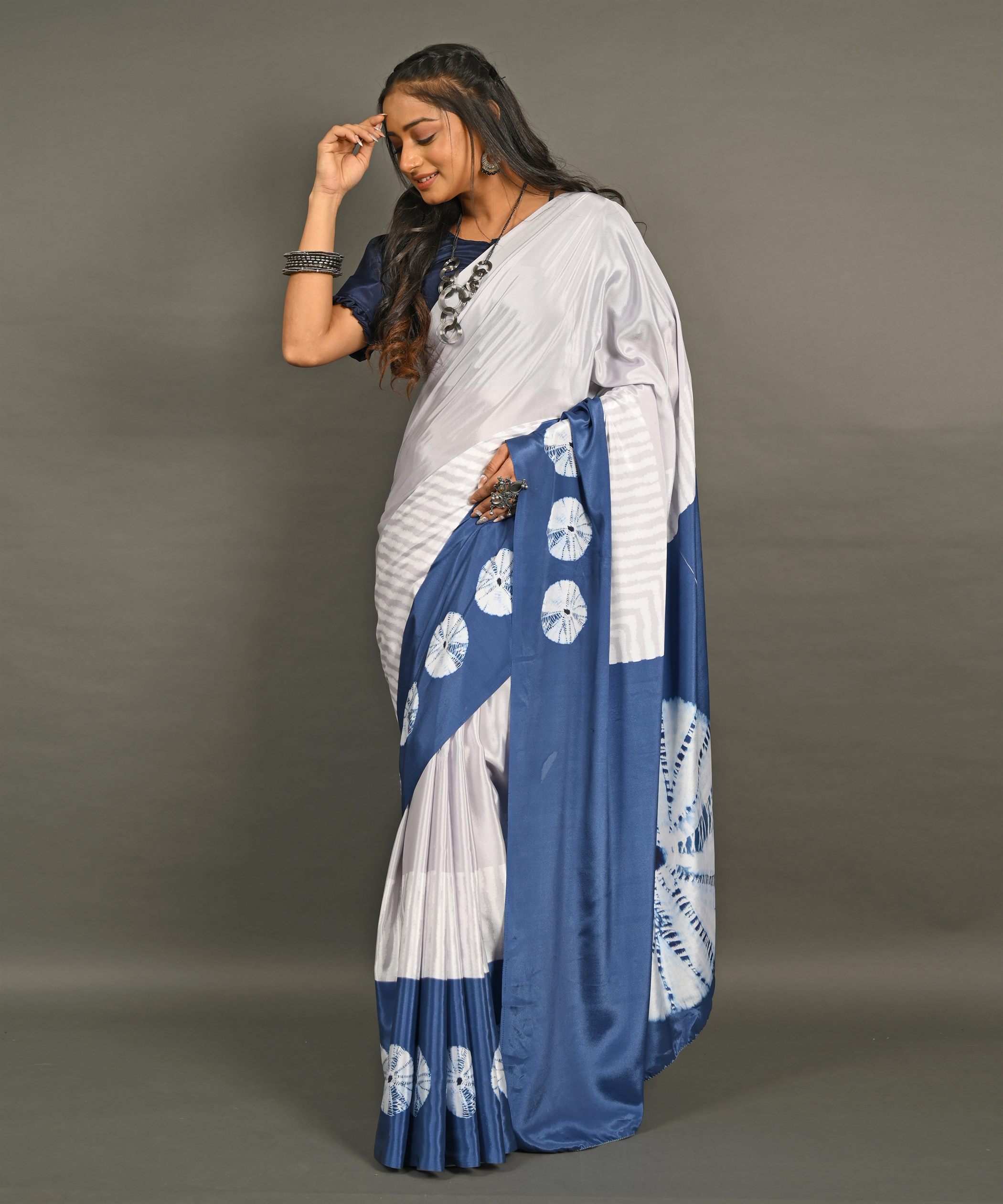 Pre-Draped Ready To Wear Designer Saree With Pocket